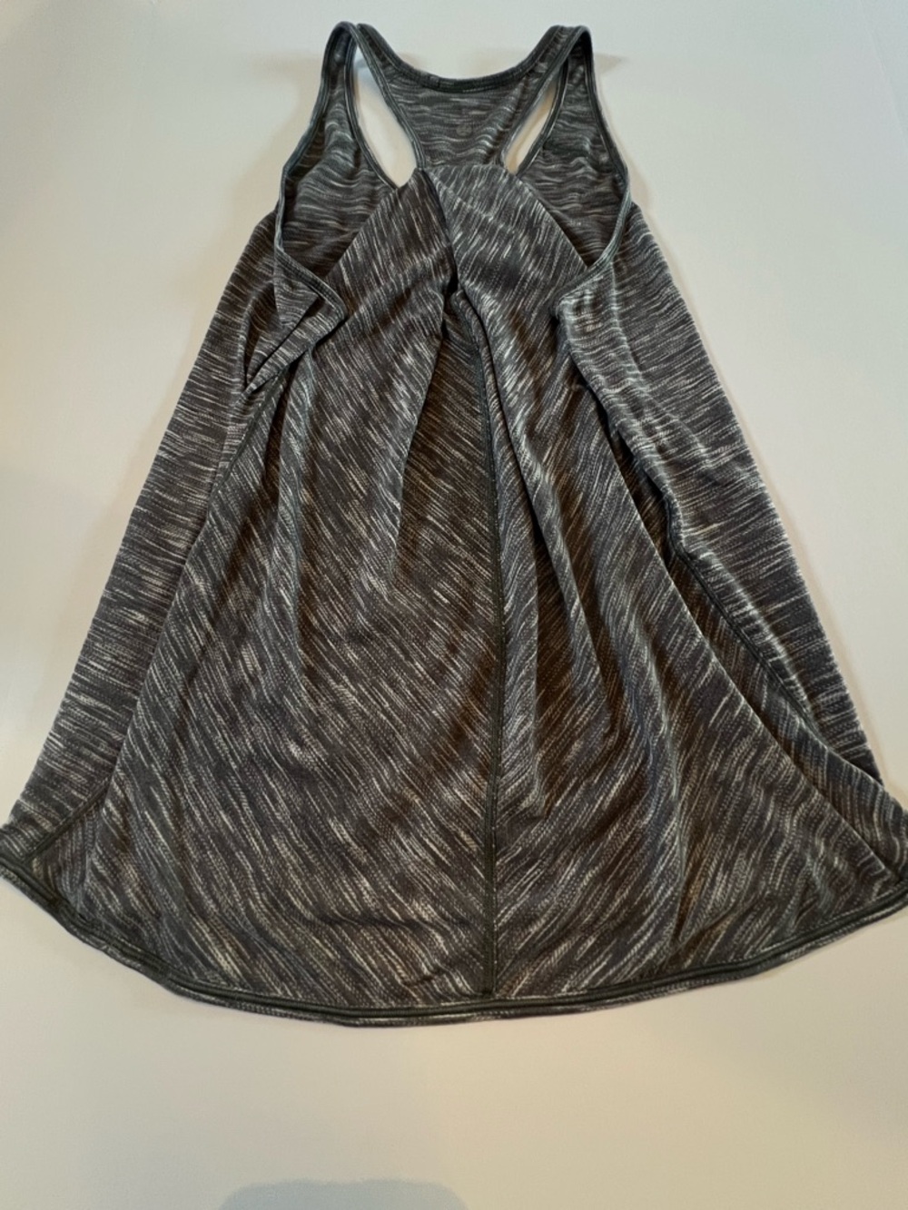 LULULEMON Gray Space Dye Racerback Open Back Yoga Tank Top Athletic Size Small - Picture 9 of 9